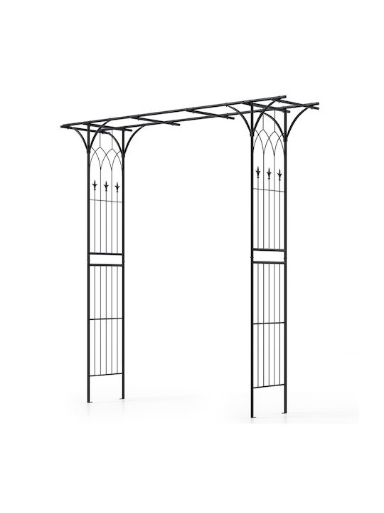 Αψίδα Κήπου από Μέταλλο 206x53x206cm Μπρούτζινη GT4297DK