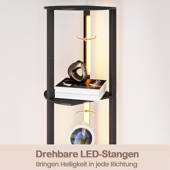 Costway Lustră Decorativă Baruri Negru