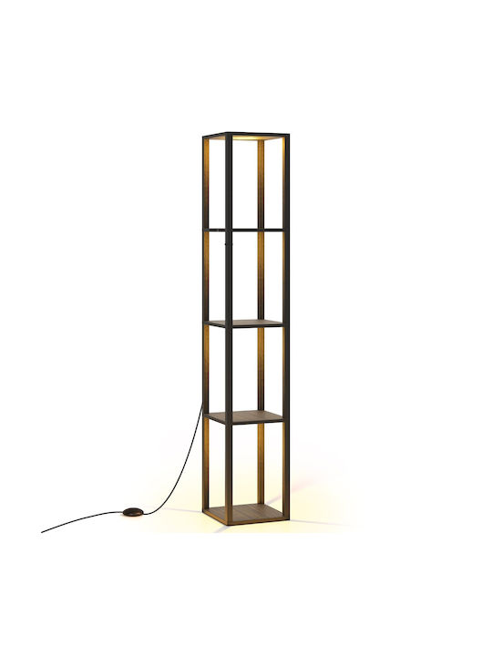 Costway Lampadar De Podea LED Înălțime 161.3 Cm Negru
