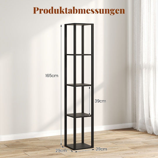 Costway LED Floor Lamp H161.3xL40cm Black