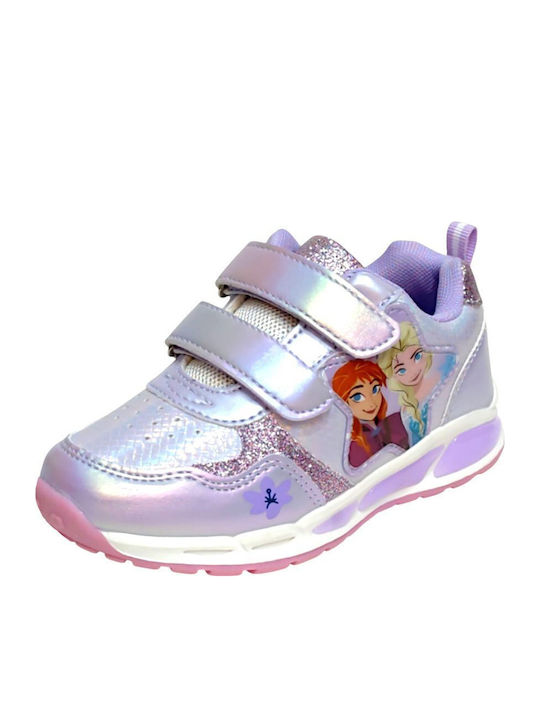 Παιδικά Sneakers με Σκρατς Λιλά