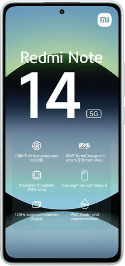 Xiaomi Redmi Note 14 5G Dual SIM (8GB/256GB) Coral Green