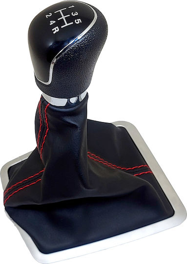 Gear Shift Knob Boot Red Stitching Ford Focus Mk2 Facelift 2008-2014