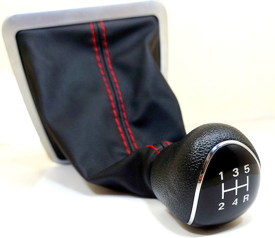 Gear Shift Knob Boot Red Stitching Ford Focus Mk2 Facelift 2008-2014