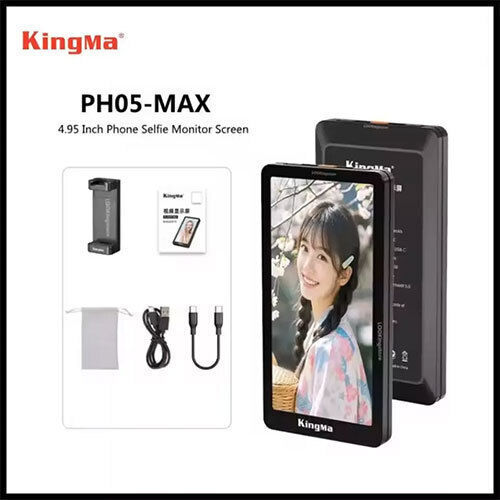Kingma Phone Magnetic Vlog Selfie Monitor Screen 4.95' Vl-ph05 Max Black