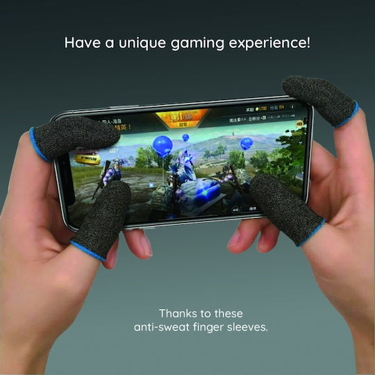 Manșoane Pentru Degete Gaming Profesionale Pentru Telefon Tabletă Skdr Hyperflex Fs3 Negre Albastre