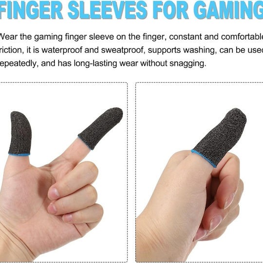 Manșoane Pentru Degete Gaming Profesionale Pentru Telefon Tabletă Skdr Hyperflex Fs3 Negre Albastre