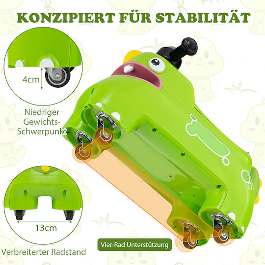 Costway Baby Walker Car Ride On for 18++ Months with Sounds TQ10398GN Green
