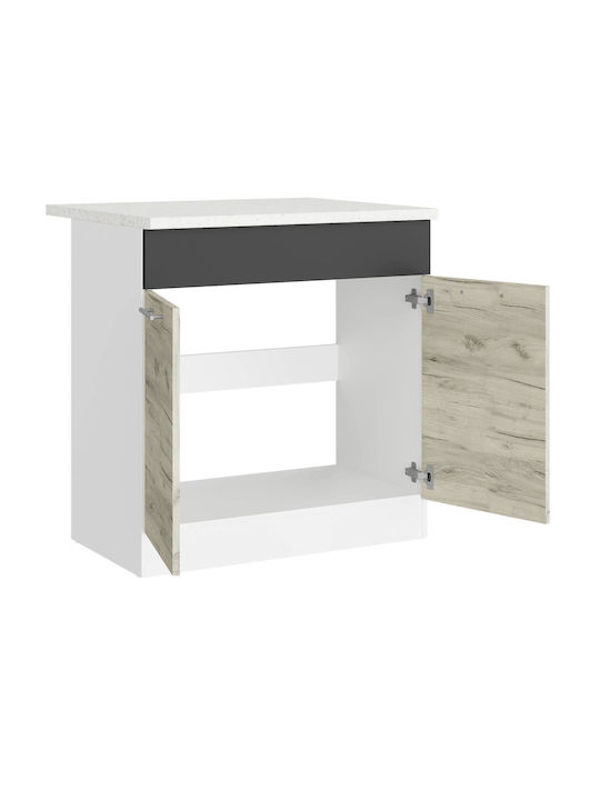 с плот за работа White, White Craft Oak, Graphite 80x46x85бр
