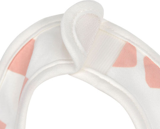 Laessig Bib Fabric with Hoop & Loop Fastener Peach 3pcs
