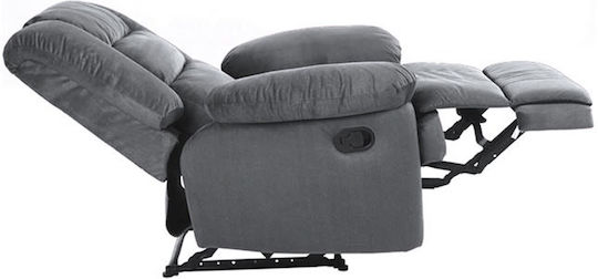 Julia Relaxsessel mit Fußhocker Grey 93x90x100cm