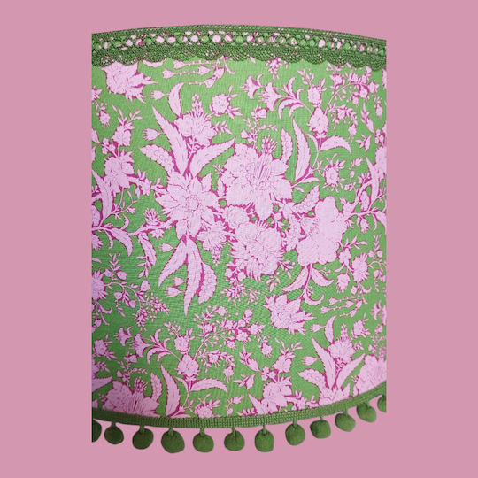 Oxygen Green and Pink Negative Ceiling Light Green 35x20cm