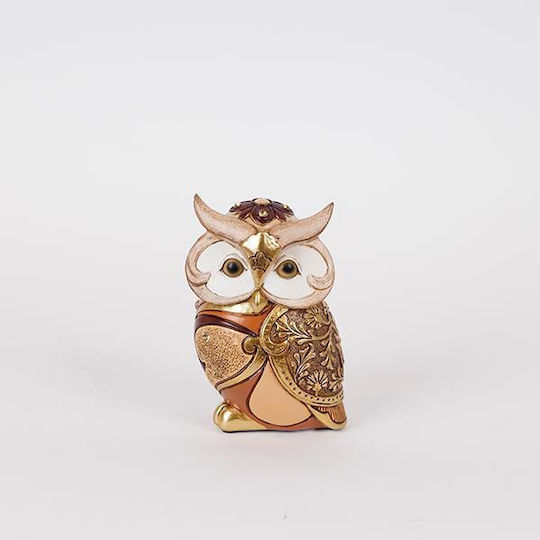 Table Decorative Owl Brown & Beige 8.5x6.5x13.5cm 12986 752-11639