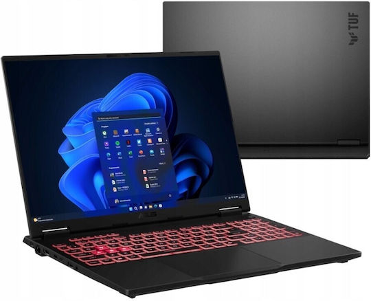 Asus TUF Gaming A16 FA608UH-R7165W 16" FHD+ 165Hz (Ryzen 7-260/16GB/512GB SSD/GeForce RTX 5050/W11 Home) Jaeger Grey (Tastatură US)