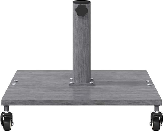 vidaXL Klappbarer Schirmständer Metallisch Braun 45x45x31,5cm