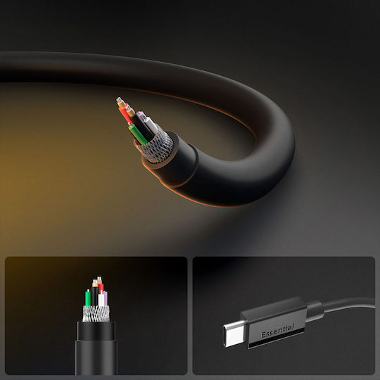 Spigen USB 2.0 Cable USB-C Male - USB-C 60W PD Black 1m ACA08718