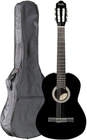 Sevilla Clasic Chitară 4/4 C-20 II Bundle cu husă STAGG STB-1 C Negru