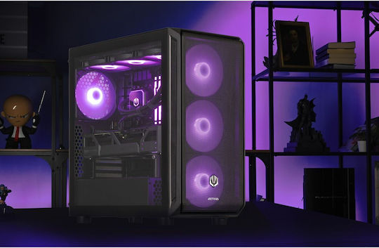 Actina Гейминг Настолен Компютър Ryzen 7-7800X3D 32GB DDR5 2TB SSD Radeon RX 9070 XT Без Операционна Система