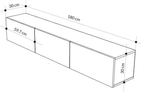 Stand TV Francy Sandstone L180xA30xÎ30cm