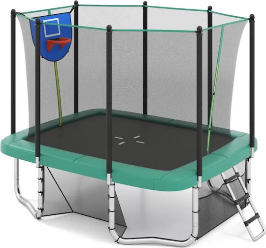 Costway Trampolin Draußen mit Leiter & Netz
