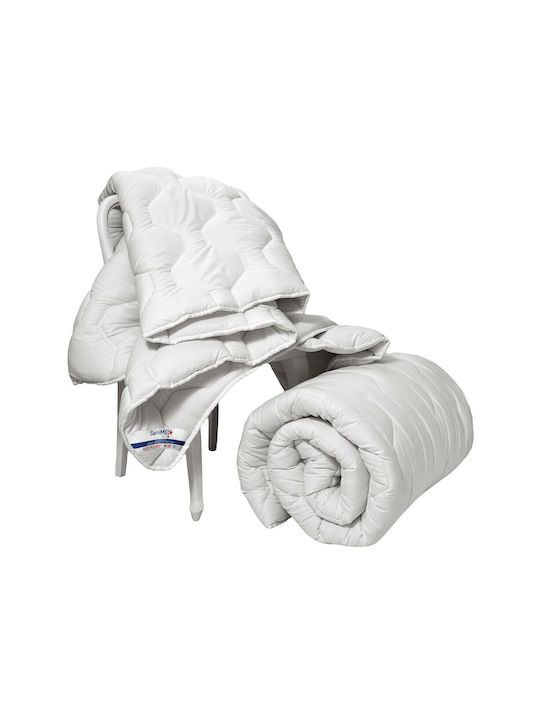 Alcam Single Quilt 140x200cm White 250 GSM