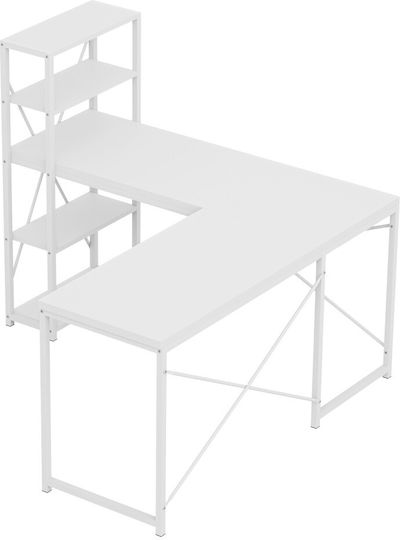 Γωνιακό Επαγγελματικό Γραφείο Leader 150x90εκ. Λευκό