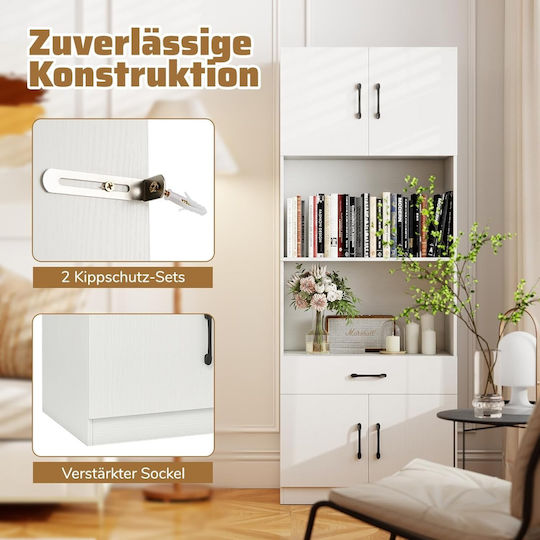 Schrank Wand Weiß 65x38x168cm