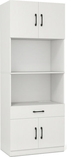 Schrank Wand Weiß 65x38x168cm