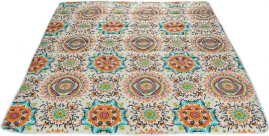 Alcam Pilotă Single 140x200cm Kantha Multicolor 250 g/mp²Gsm