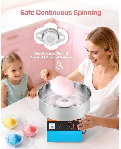 Vevor Candy Floss Maker 12.192cm Blue