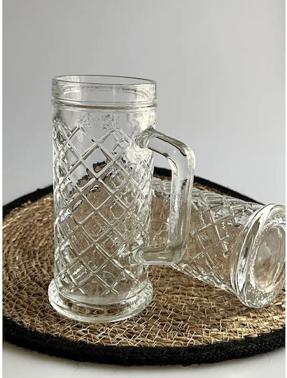 Uniglass Tankard Rhombus Ποτήρι Μπύρας από Γυαλί 300ml