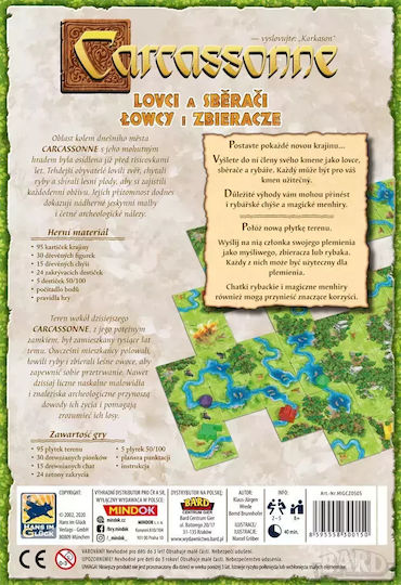 Board Game Carcassonne Hunters And Collectors for 2-5 Players 8+ Years Old (PL) Bard