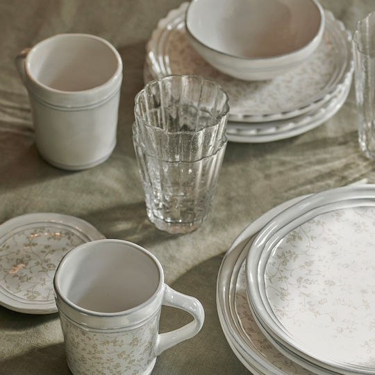 Laura Ashley Artisan Cană Ceramică Albă 350ml LA 1buc