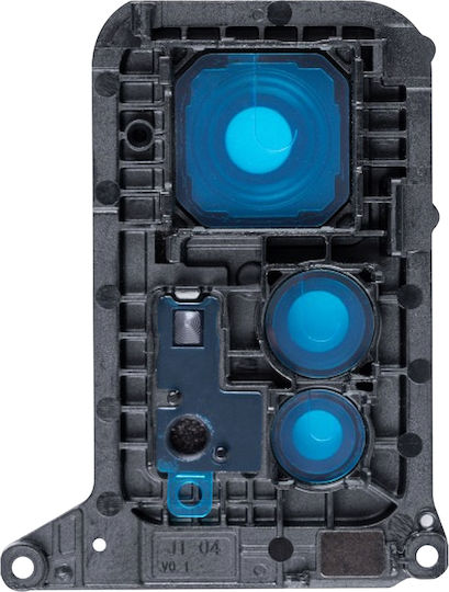 Clappio Rear Camera Lens Xiaomi Redmi Note 12s Chassis Support Black