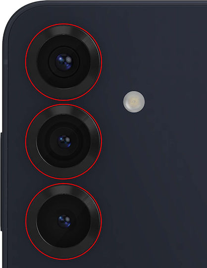 Clappio Oem Задни Обективи За Камера Калъфи За Мобилни Камери Samsung Galaxy S25 Черни
