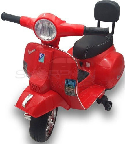 Kinder Elektromotorrad Lizenziert Elektrisch 6 Volt Rote Für 1+ Jahre A008