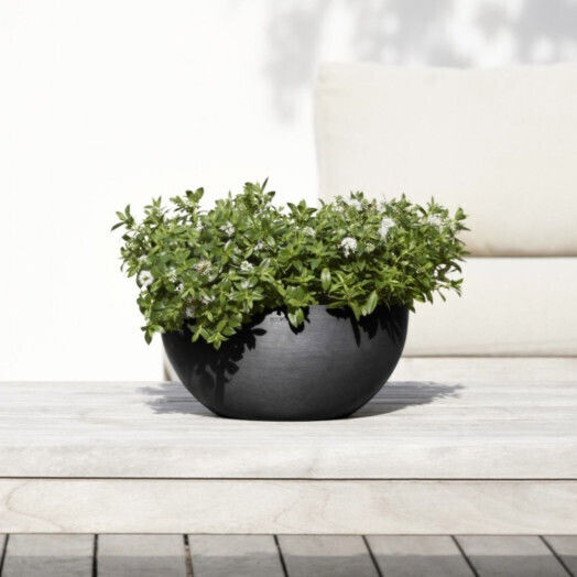 Ecopots Pot Plastic Anthracite 30x30x14cm.