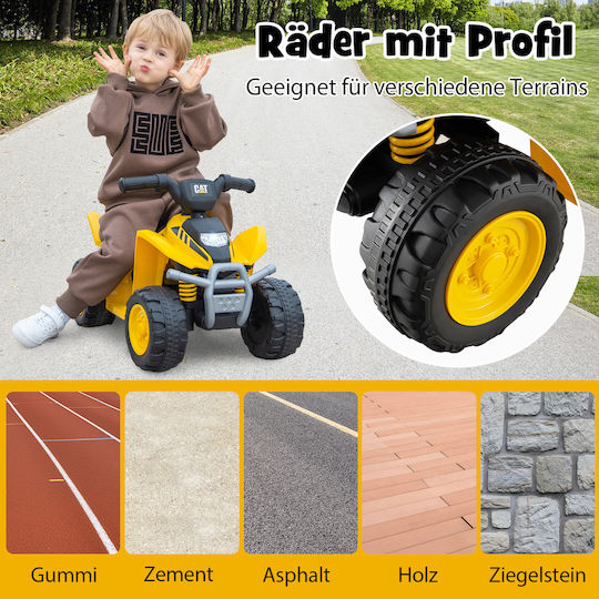 Kids Scooter Licensed Electric 6 Volt Yellow