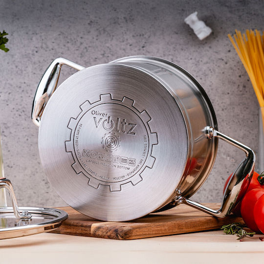 Voltz Berlin Premium Collection Deep Stainless Steel Pot 2.6l / 18cm