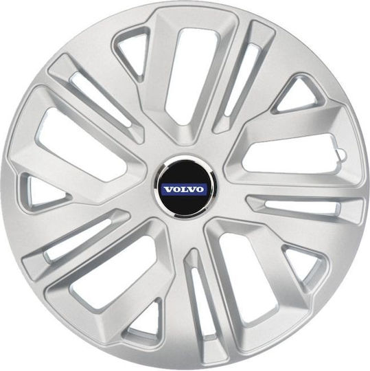 Set 4 Raven Gray R16 Car Hubcaps Volvo Car Range