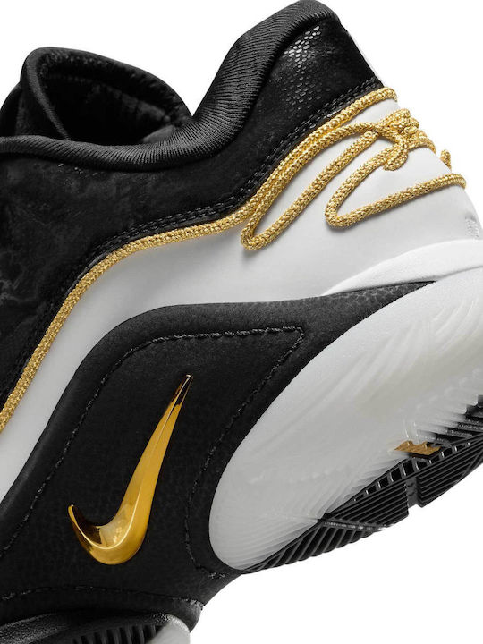 LeBron 22 Low Basketball Shoes White / Black / Metallic Gold