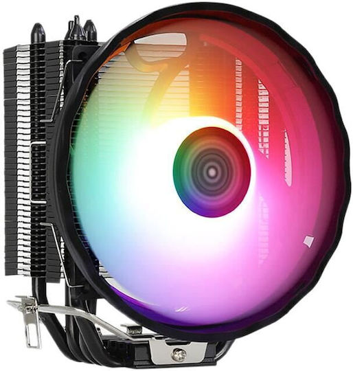 Aerocool Rave 3 ARGB Охладител за ЦПУ за Socket /A/M/4/1/2/0/0/1/1/5/x/1/7/0/0/ Черен