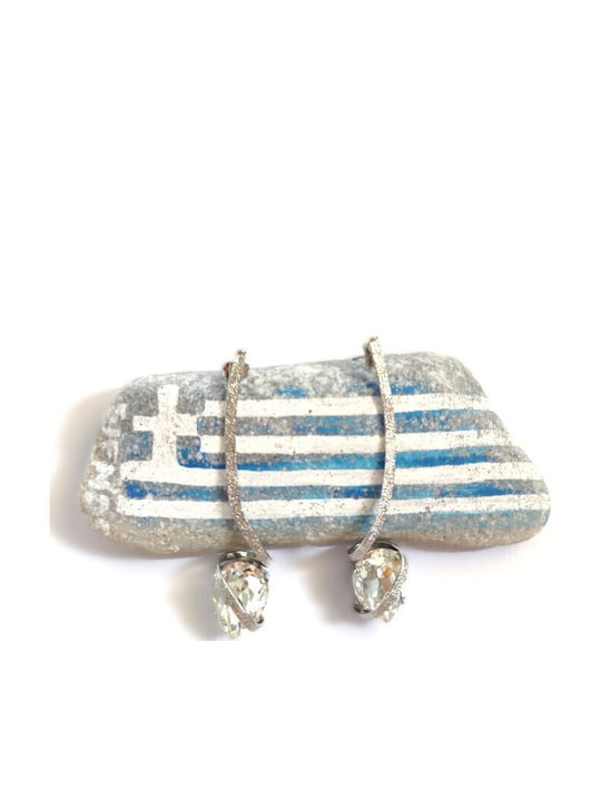 Loua Jewels Σκουλαρίκια Κρεμαστά με Πέτρες