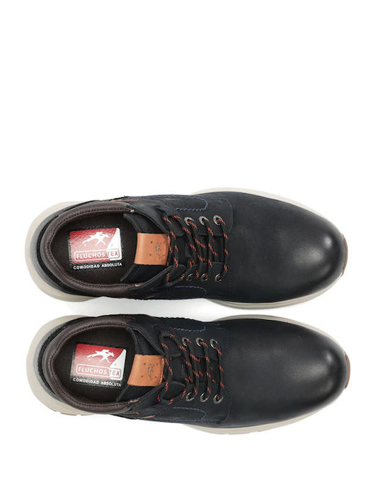 Leder Blau Herrenstiefel