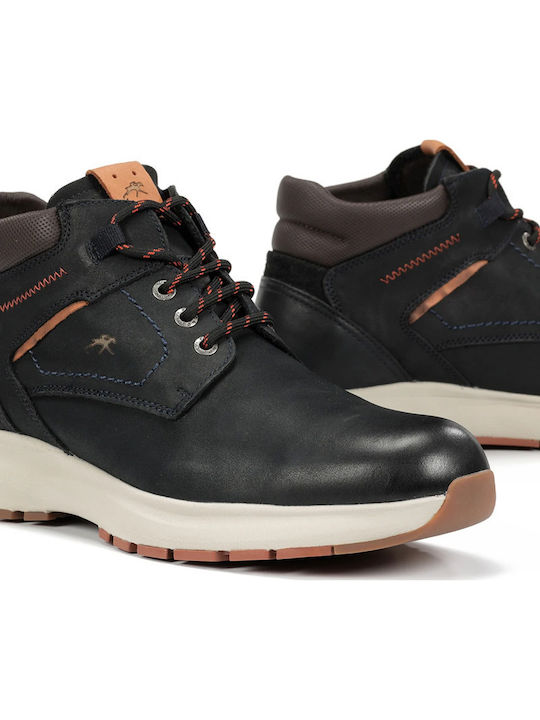 Leder Blau Herrenstiefel
