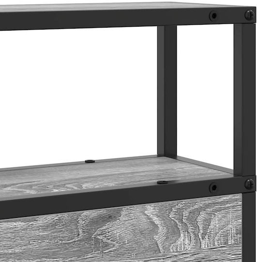 vidaXL Hölzernes Kopfstütze für Betten Grau Sonoma 163,5x98cm