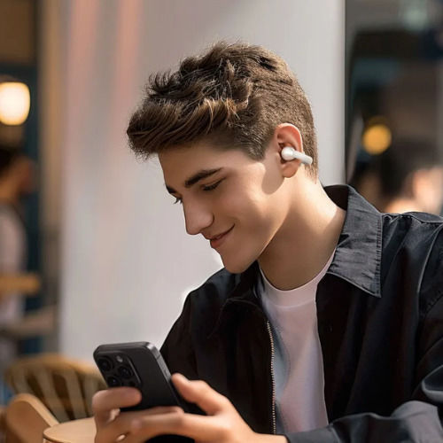 Ugreen HiTune S3 Open Ear Bluetooth Handsfree Earphones with Sweat Resistance and Charging Case White