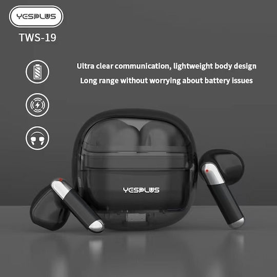 Yesplus TWS19 In-ear Bluetooth Handsfree Earphones with Charging Case Black