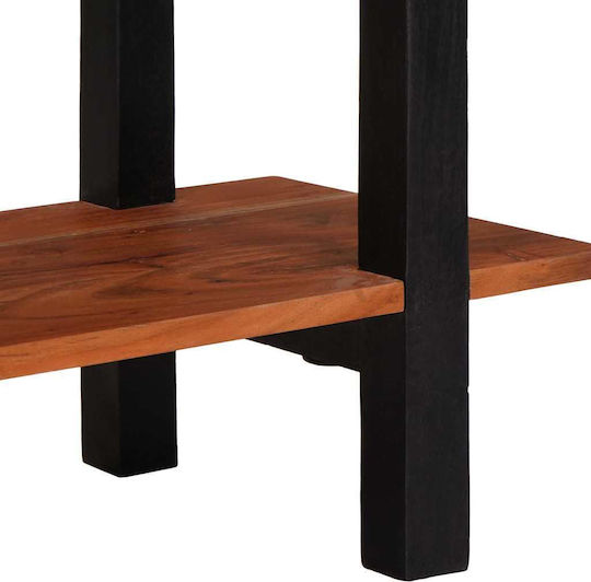 Solid Wood Console Table Coffee L110xW30xH75cm