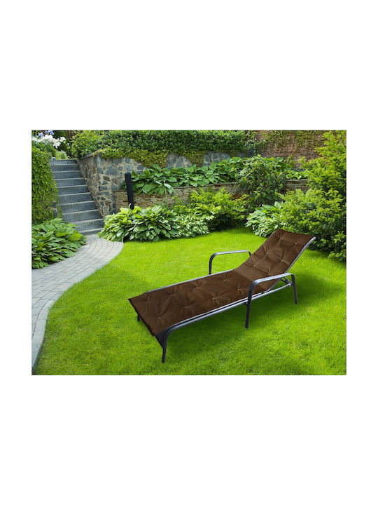 Alcam Αδιάβροχο Μαξιλάρι Ξαπλώστρας με Πλάτη Brown 50x195εκ.
